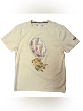 Sz M Bkys Cream parachute graphic tee